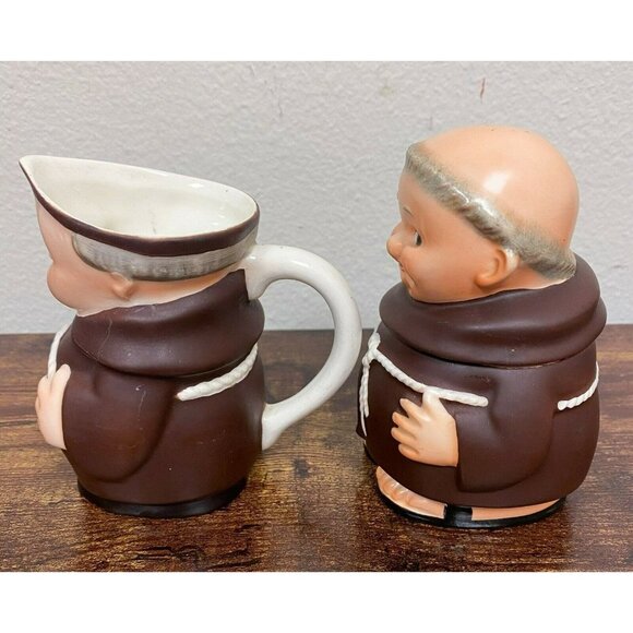 VTG‎ Estate Goebel Hummel Friar Tuck Monk Sugar Bowl, Creamer & Tray! 100 - Picture 4 of 7